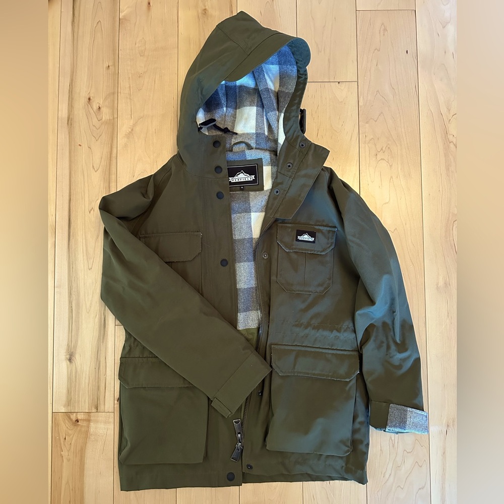 Madewell Penfield utility jacket, olive green, size xs